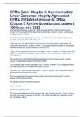 CPMA Exam Chapter 5 Question and answers 2023 verified to pass