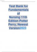 Test Bank for Fundamentals of Nursing 10th & 11th Edition