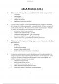 ATLS TESTS, EXAMS , PRE TEST AND POST TEST ( ALL ATLS MATERIAL BUNDLED TOGETHER) A GRADED 100% VERIFIED ( POSSIBLE QUESTIONS IN THE EXAM)