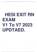 Hesi rn exit exam v1- v7 questions and answers