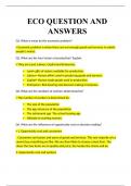 ECO QUESTION AND ANSWERS