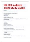 NR 599 midterm exam Study Guide.