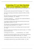 Cosmetology FL Law Quiz Questions with Correct Solutions | Graded A+