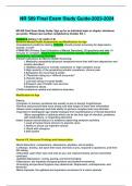 ACTUAL NR 509 Final Exam Study Guide-2023-2024