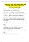 Cosmetology Perm Test Questions For State Board Exam Questions with Correct Solutions | Graded A+