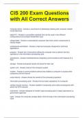 CIS 200 Exam Questions with All Correct Answers 