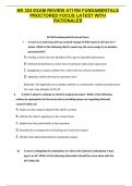 NR 324 EXAM REVIEW ATI RN FUNDAMENTALS PROCTORED FOCUS LATEST WITH RATIONALES (QUESTIONS WITH CORRECT ANSWERS)