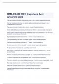  RMA EXAM 2021 Questions And Answers 2023 