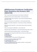  AEM Business Practitioner Certification Exam Questions And Answers 2023 (AD0-E126)