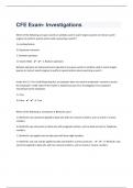 CFE Exam- Investigations/68 Questions With Answers