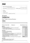 Aqa A-level Chemistry (7405/2) June2023 Question Paper.