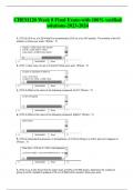 CHEM120 Week 8 Final Exam-with 100% verified solutions-2023-2024