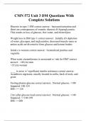 CMN 572 Unit 3 DM Questions With Complete Solutions