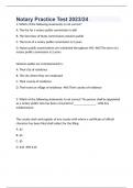 Notary Practice Test 2023/24