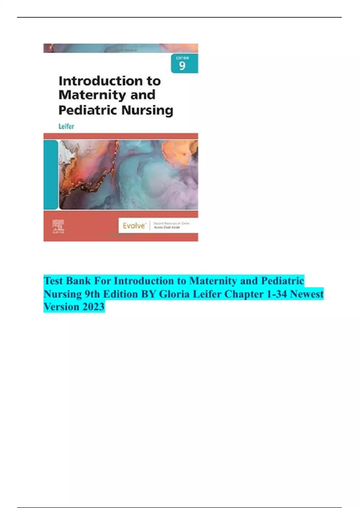 Maternity Nursing CHAPTER 1 Introduction to Maternity and