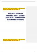 NUR MISC NRNP 6635 Final Exam Q &As guaranteed  success latest update 2021/2022 graded A+