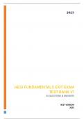 HESI FUNDAMENTALS EXIT EXAM TEST BANK V1 | 55 Q&A (SCORED A+) | LATEST VERSION 2023