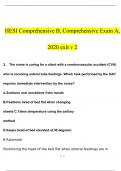 HESI Comprehensive/Evolve Comprehensive Exam BUNDLE| Questions and Answers 100% Correct