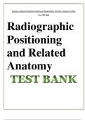 Test Bank for Bontrager's Textbook of Radiographic Positioning and Related Anatomy 10th Edition By John Lampignano; Leslie E. Kendrick Chapter 1-20 Complete Guide A+