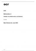 ocr A Level Mathematics A H240-02 June2023 Mark Scheme.