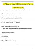 PCIP Practice Exam 2023 Questions and Answers (Verified Answers).