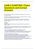 CAIB 2 CHAPTER 1 Exam Questions and Correct Answers 