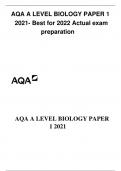 AQA A LEVEL BIOLOGY PAPER 1 2021 | Best for 2022 Actual exam preparation