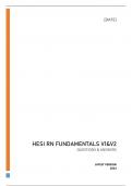 HESI RN FUNDAMENTALS V1&V2 EXAM | Q&A (GRADED 97%) | LATEST VERSION 2023