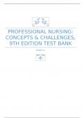 Test Bank for Professional Nursing Concepts & Challenges, 9th Edition, Beth Black