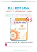 Test Banks For Textbook of Basic Nursing 11th Edition by Caroline Bunker Rosdahl; Mary T. Kowalski, Chapter 1-103: ISBN-10 1469894203  ISBN-13 978-1469894201, A+ guide.