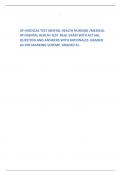 ATI MEDICAL TEST MENTAL HEALTH NURSING /MEDICAL ATI MENTAL HEALTH TEST  REAL EXAM WITH ACTUAL QUESTION AND ANSWERS WITH RATIONALES  GRADED AS PER MARKING SCHEME  GRADED A+.