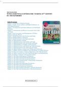 Wongs Essentials Of Pediatric Nursing 10th Edition Hockenberry Test Bank