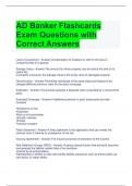 AD Banker Flashcards Exam Questions with Correct Answers 