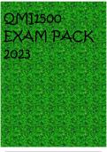 QMI1500 EXAM PACK 2023