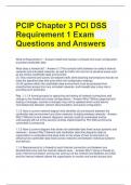 PCIP Chapter 3 PCI DSS Requirement 1 Exam Questions and Answers 