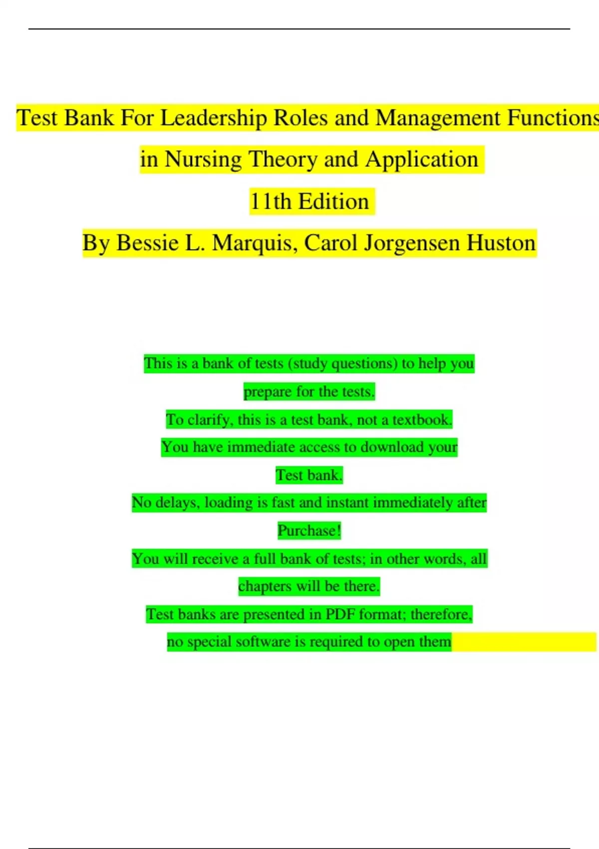 Leadership Roles and Management Functions in Nursing: Theory and Application