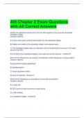 AIS Chapter 2 Exam Questions with All Correct Answers 