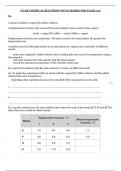 EXAM CHEMICAL REACTIONS