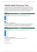 TEAS® Math Practice Test