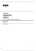 Aqa Chemistry A-level (7405/2) Mark Scheme June2023.