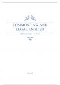 Samenvatting Common Law and Legal English
