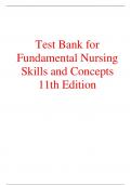 Test Bank for Fundamental Nursing  Skills and Concepts  11th Edition