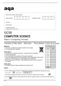 Aqa GCSE Computer Science (8525/2) Question Paper May2023