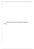 Portage Learning Nutrition BIOD 121 Module 3 Exam