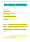 PMHNP board exam non-pharmacological treatment questions and answers graded A+