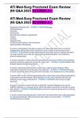 ATI Med-Surg Proctored Exam Review |95 Q&A 2023 SCORED A+.