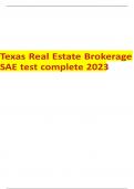 Texas Real Estate Brokerage SAE test complete 2023 Guaranteed Success