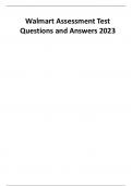 Walmart Assessment Test  Questions and Answers 2023