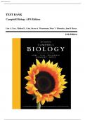 Test Bank - Campbell Biology in Focus, 11th AP® Edition (Urry, 2018) Chapter 1-56 | All Chapters