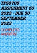 TPS3705 Assignment 50 2023 - DUE 30 September 2023